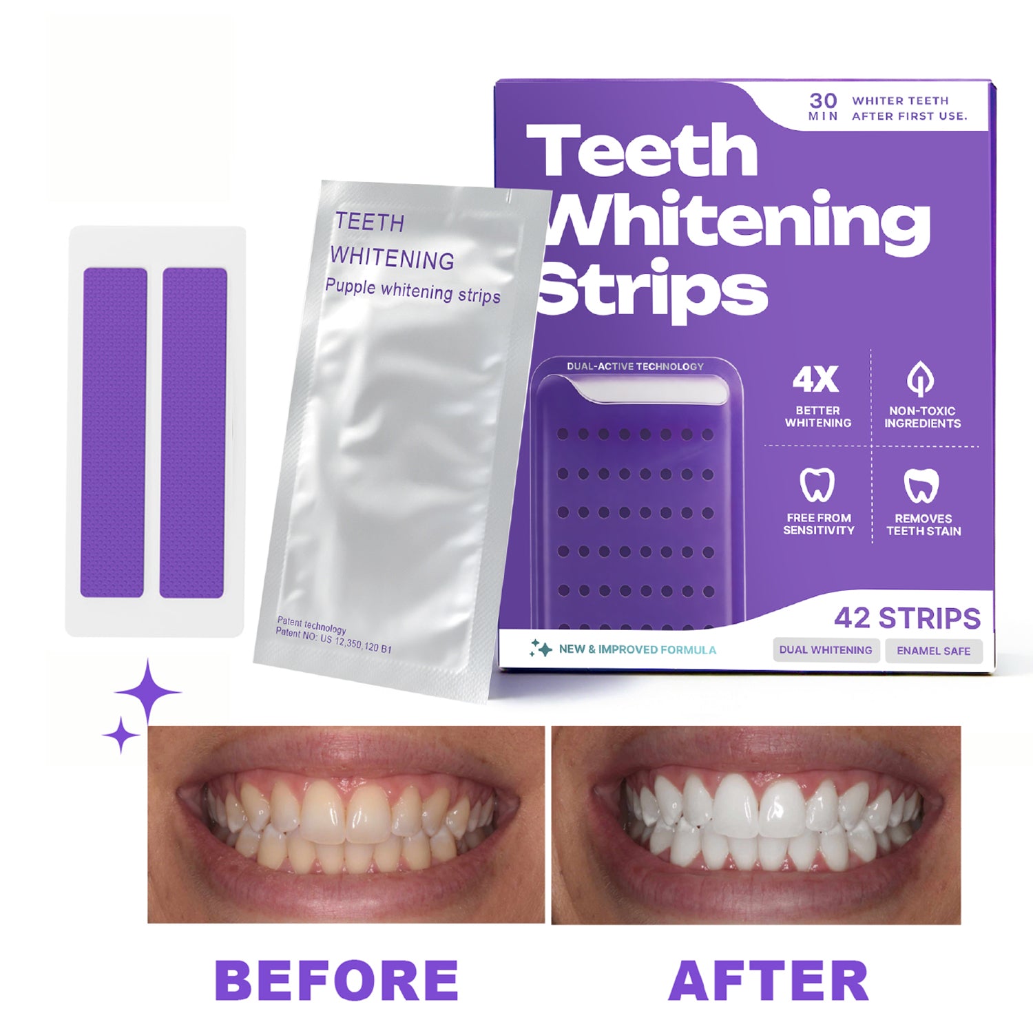 Purple Whitening Strips